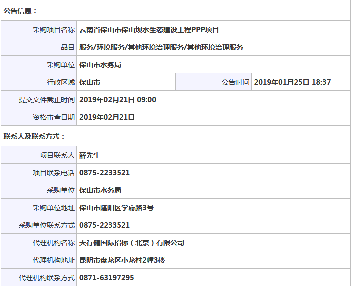 49亿 云南保山市保山坝水生态建设项目公开招标 49亿 云南保山市保山坝水生态建设项目公开招标
